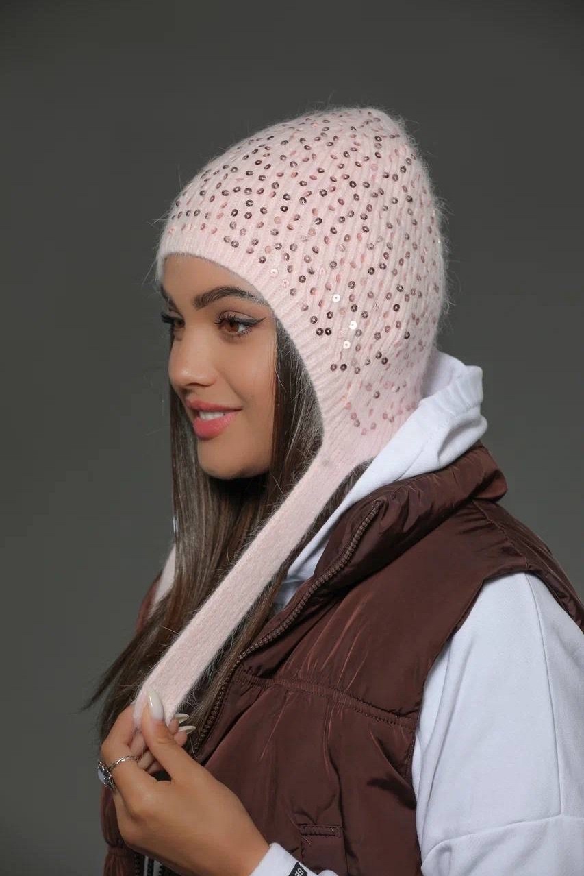 шапка вязаная женская,комплект шапки,шапка для женщин,шапка женская,женская шапка бини
