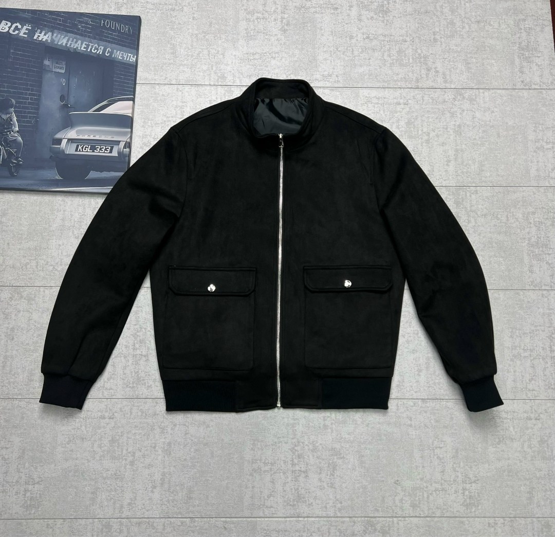 куртка замшевая мужская,замшевая куртка,куртка-бомбер ma1 bomber suede bolongaro trevor черный,мужская кожаная куртка,куртка из натуральной замши