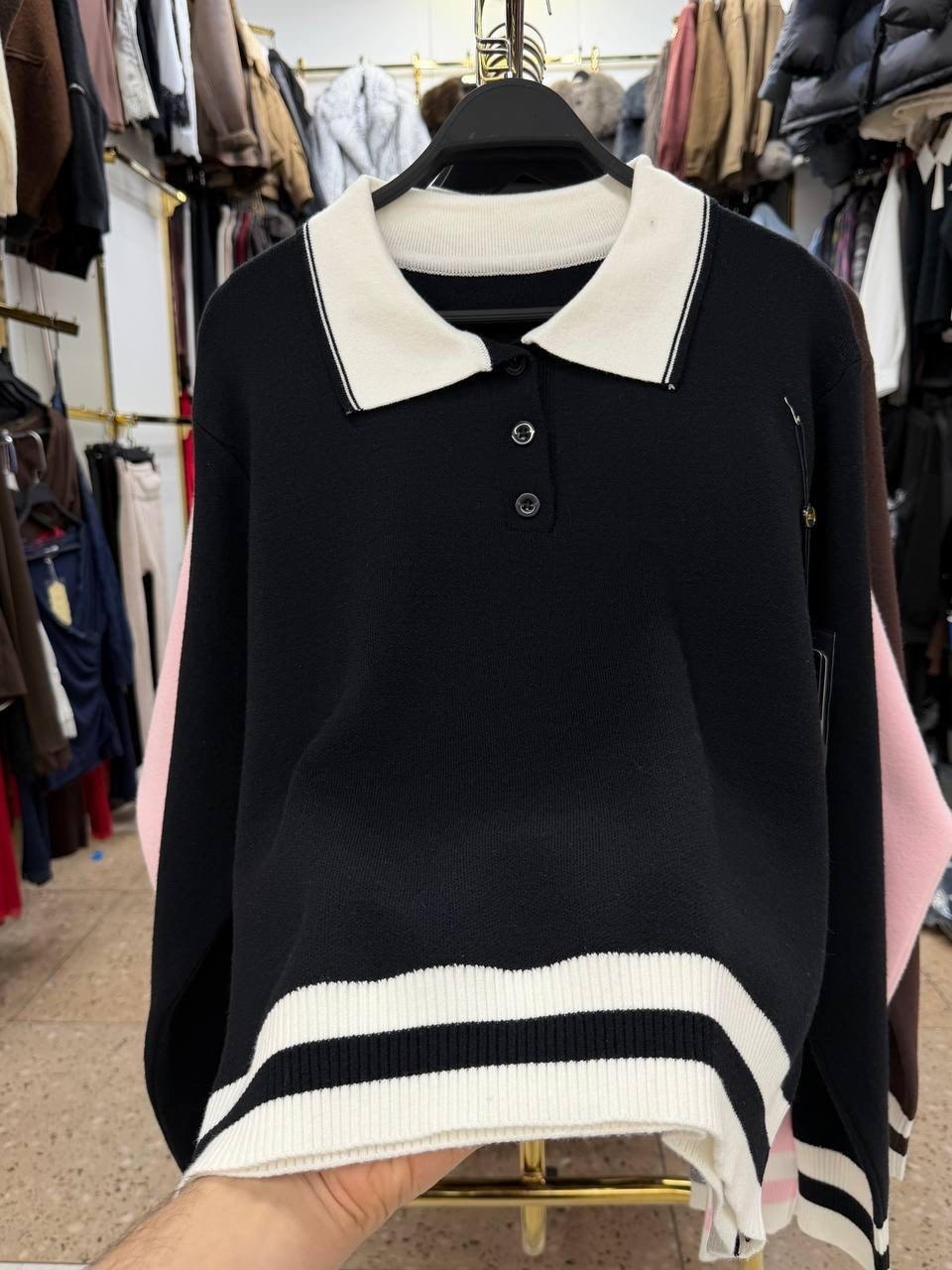 женская кофта,трикотажный свитер,женский модный тонкий вязаный свитер с воротником-поло,свитер поло женский,свитер поло