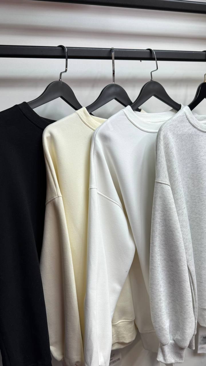 свитшот женская,свитшот базовый оверсайз,свитшот женский с длинным рукавом,толстовка оверсайз,бежевый свитшот