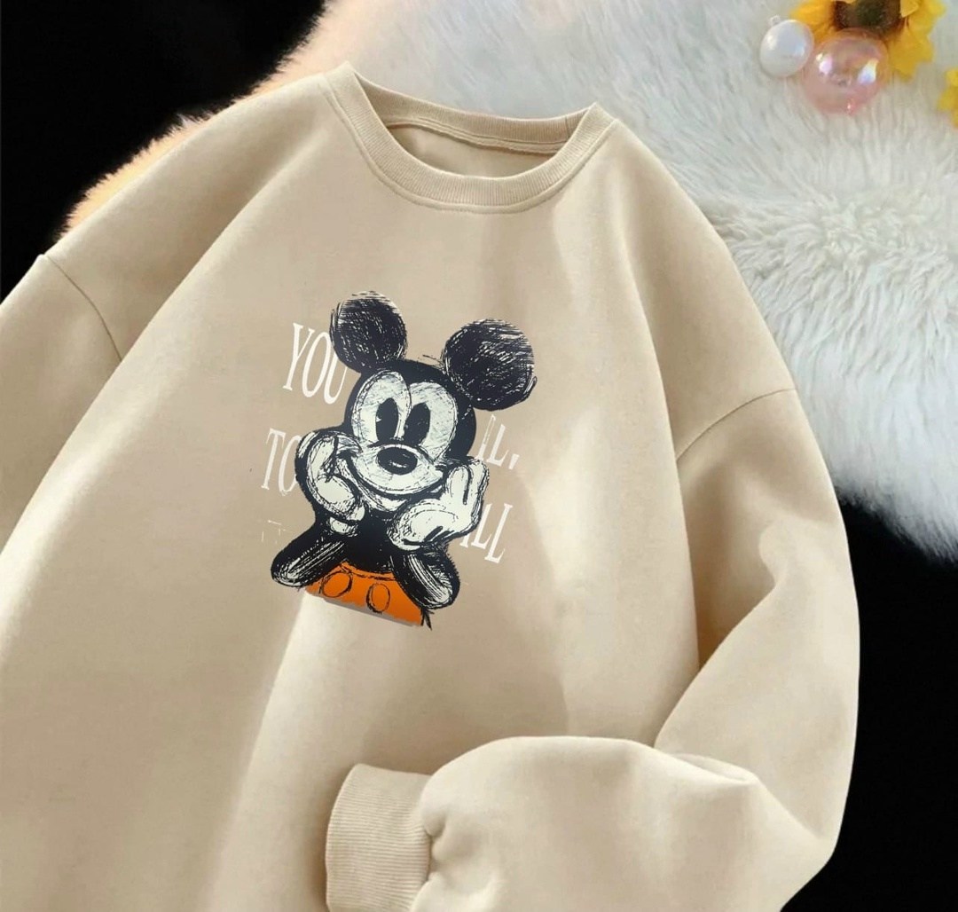 модная толстовка,свитшот женская,свитшот с микки маусом,свитшот,толстовка