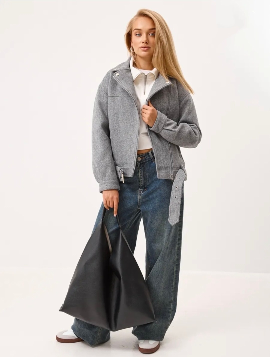 куртка из пальтовой ткани серая,куртка из пальтовой ткани,полупальто-косуха из драповой ткани цвет: серый,куртка из пальтовой ткани fly,куртка из пальтовой ткани серая fly-style