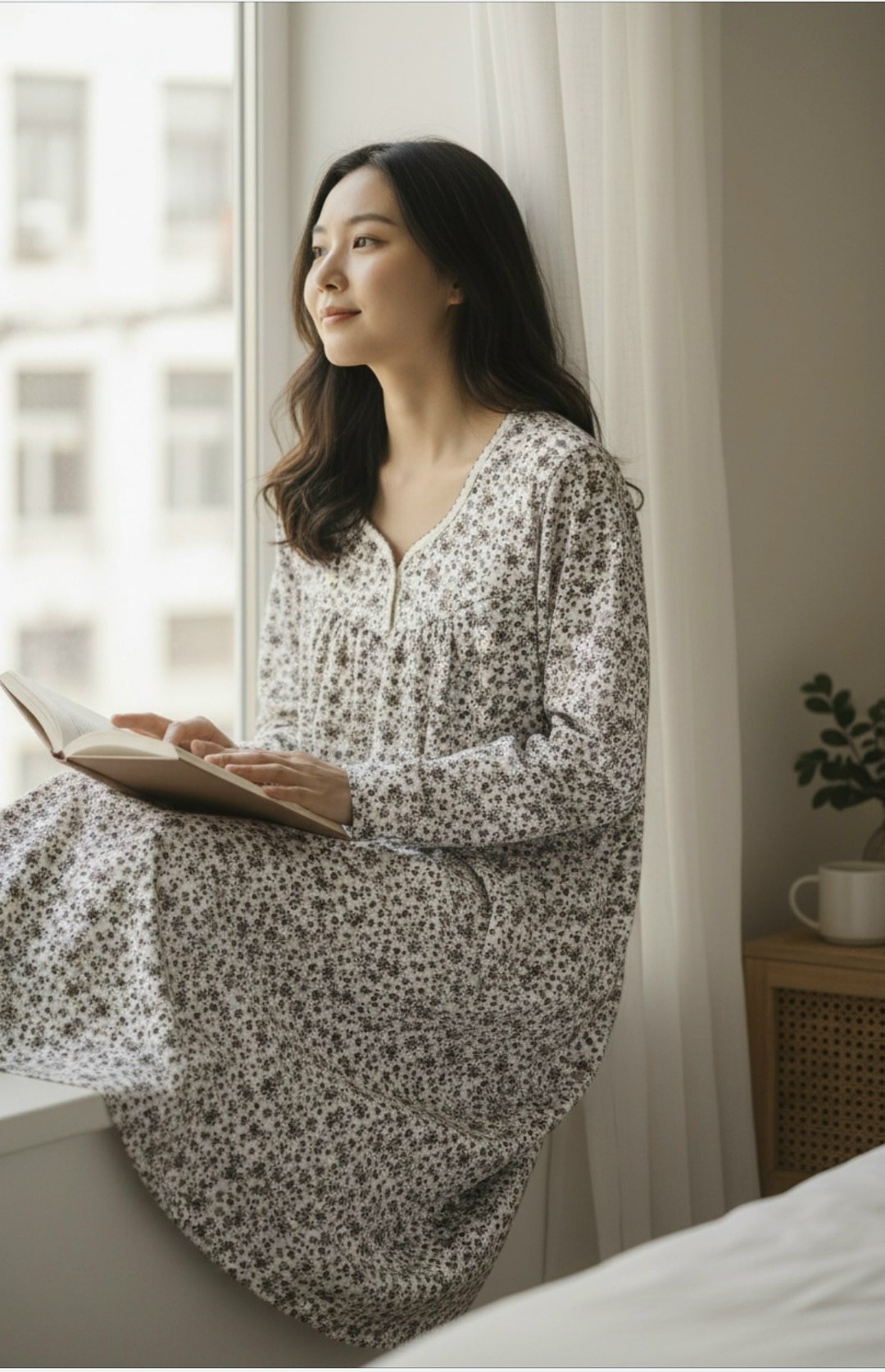 женская ночная сорочка,ночная сорочка,сорочка женская,сорочка ночная женская с длинным рукавом,ночная сорочка женская хлопок