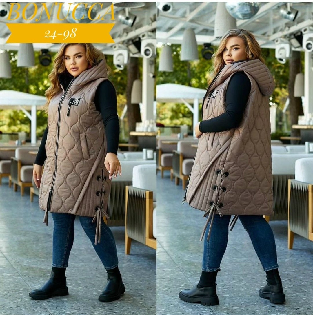 жилет на синтепоне,жилетка женская больших размеров,жилетка женская батал,женская жилетка,жилетка удлиненная женская