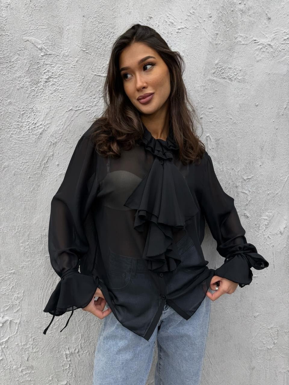 блузка с оборками,шифоновая блузка,блуза,блузка женская,блуза женская