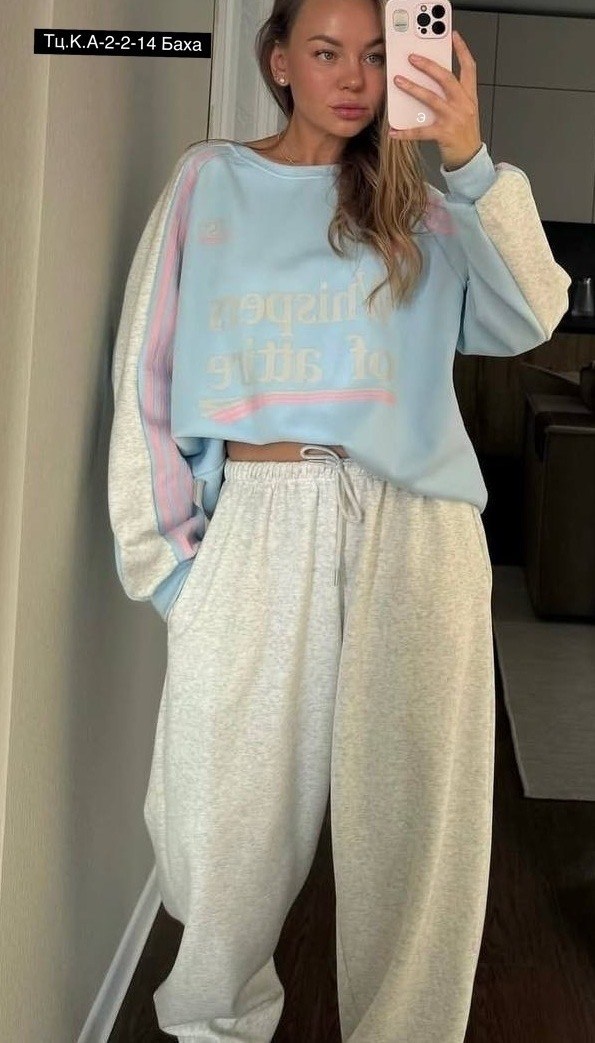 свитшот attire свободного кроя,костюм на флисе,оверсайз свитшот,спортивный костюм,оверсайз толстовка