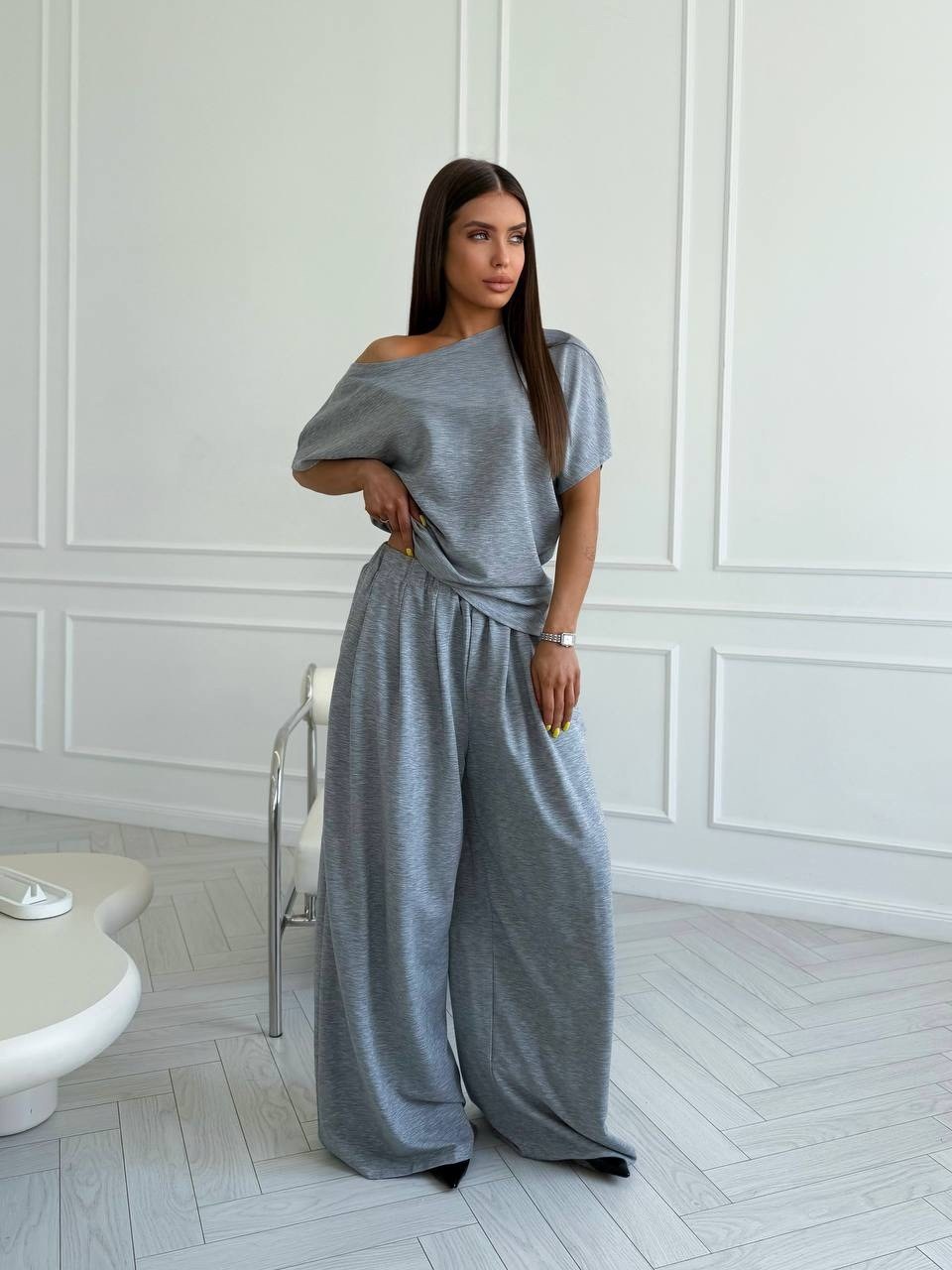 костюм серый,женские костюмы,костюм жен,костюм с брюками,костюм из трикотажа