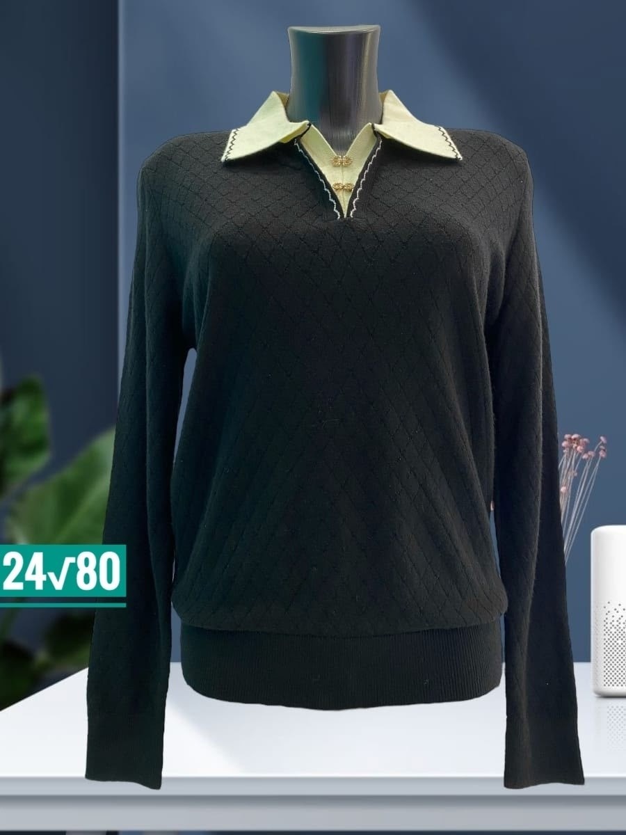 женский джемпер,кофта женская,свитер с воротником,женский трикотажный пуловер,свитер кофта