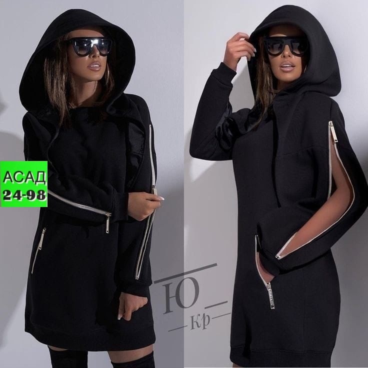 спортивное платье с капюшоном,платье с капюшоном черное,платье с капюшоном,платье свитшот,платье худи с капюшоном