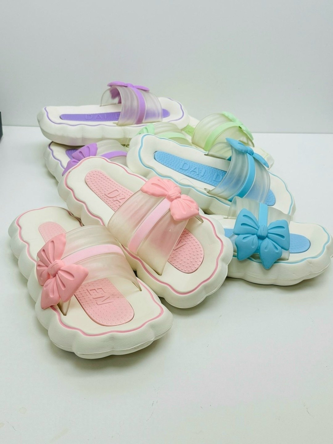 шлепанцы с бантом,,женские шлепанцы,шлепанцы для пляжа,тапочки для пляжа