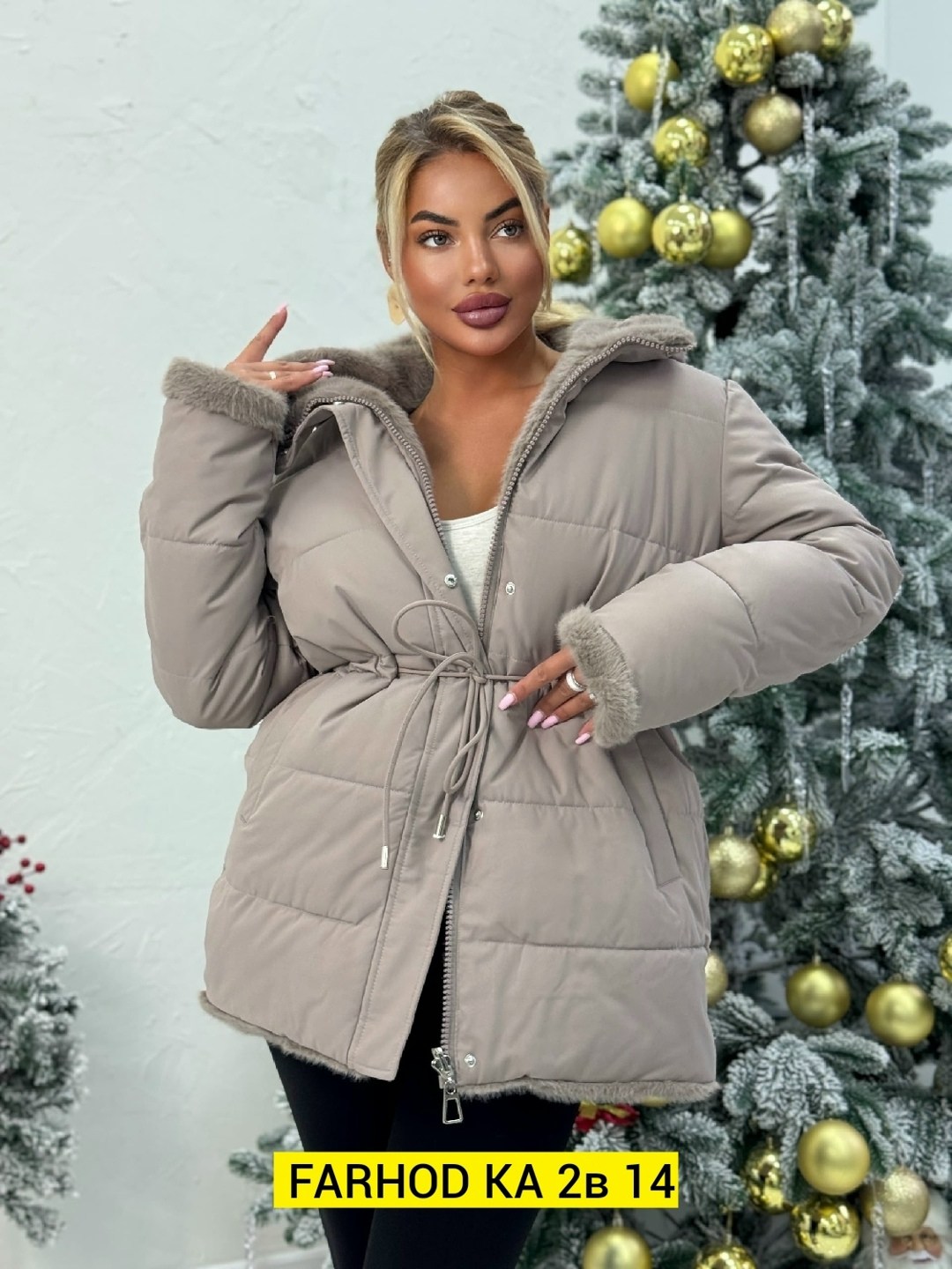 зимняя женская куртка,куртка зимняя пуховик укороченный с капюшоном и поясом benamud,куртка женская,женская демисезонная куртка,зимняя куртка