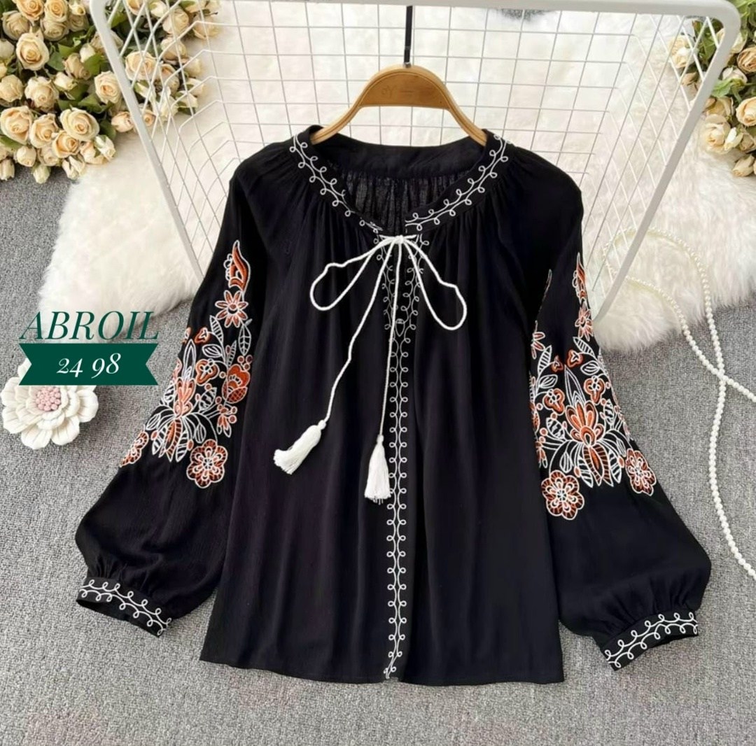 женская блузка с вышивкой,блузка с вышивкой,блузка в стиле бохо,стильная блузка,рубашка с вышивкой