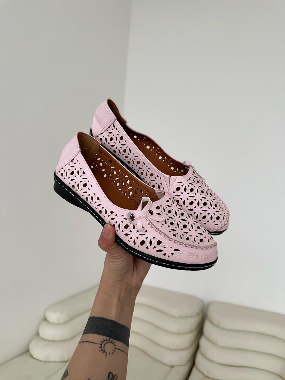 балетки кожаные с перфорацией женские,,летние балетки с перфорацией,балетки с перфорацией,туфли женские с перфорацией летние балетки