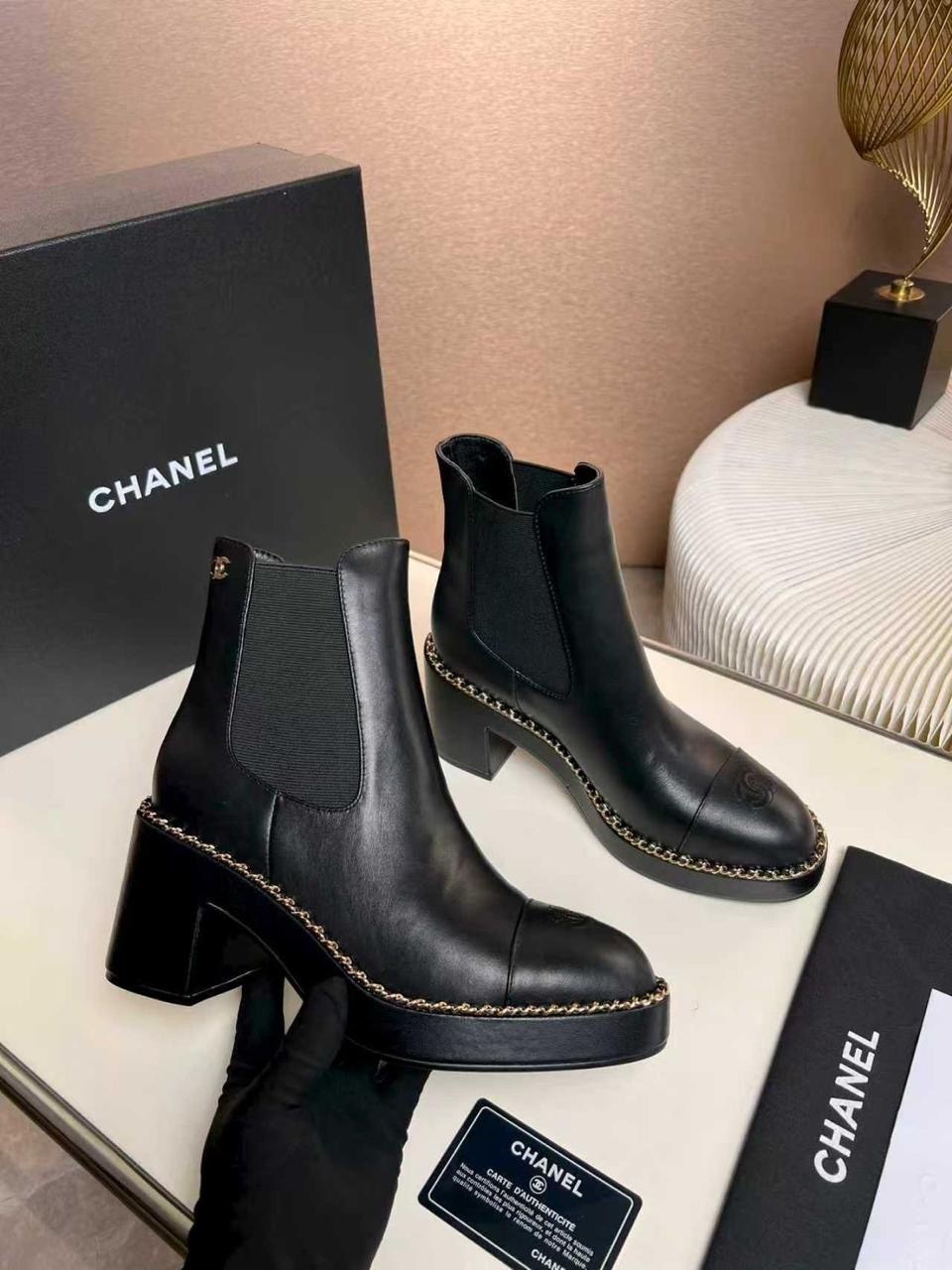 ботинки chanel женские премиум,ботильоны chanel,ботинки chanel,ботильоны женские chanel,ботинки челси шанель женские