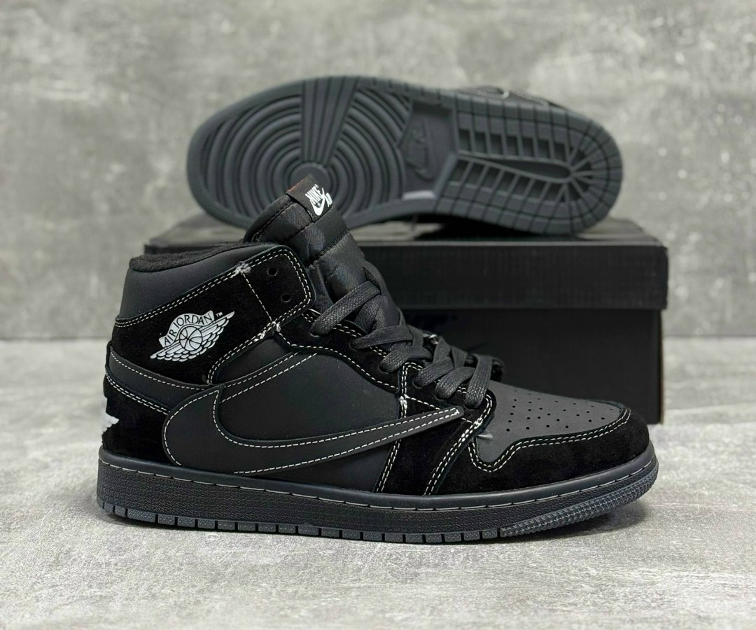 кроссовки nike travis scott x air jordan 1 high black phantom,кроссовки nike air jordan 1 high travis scott,кроссовки nike air jordan 1 retro high og зимние,кроссовки travis scott x air jordan 1 high