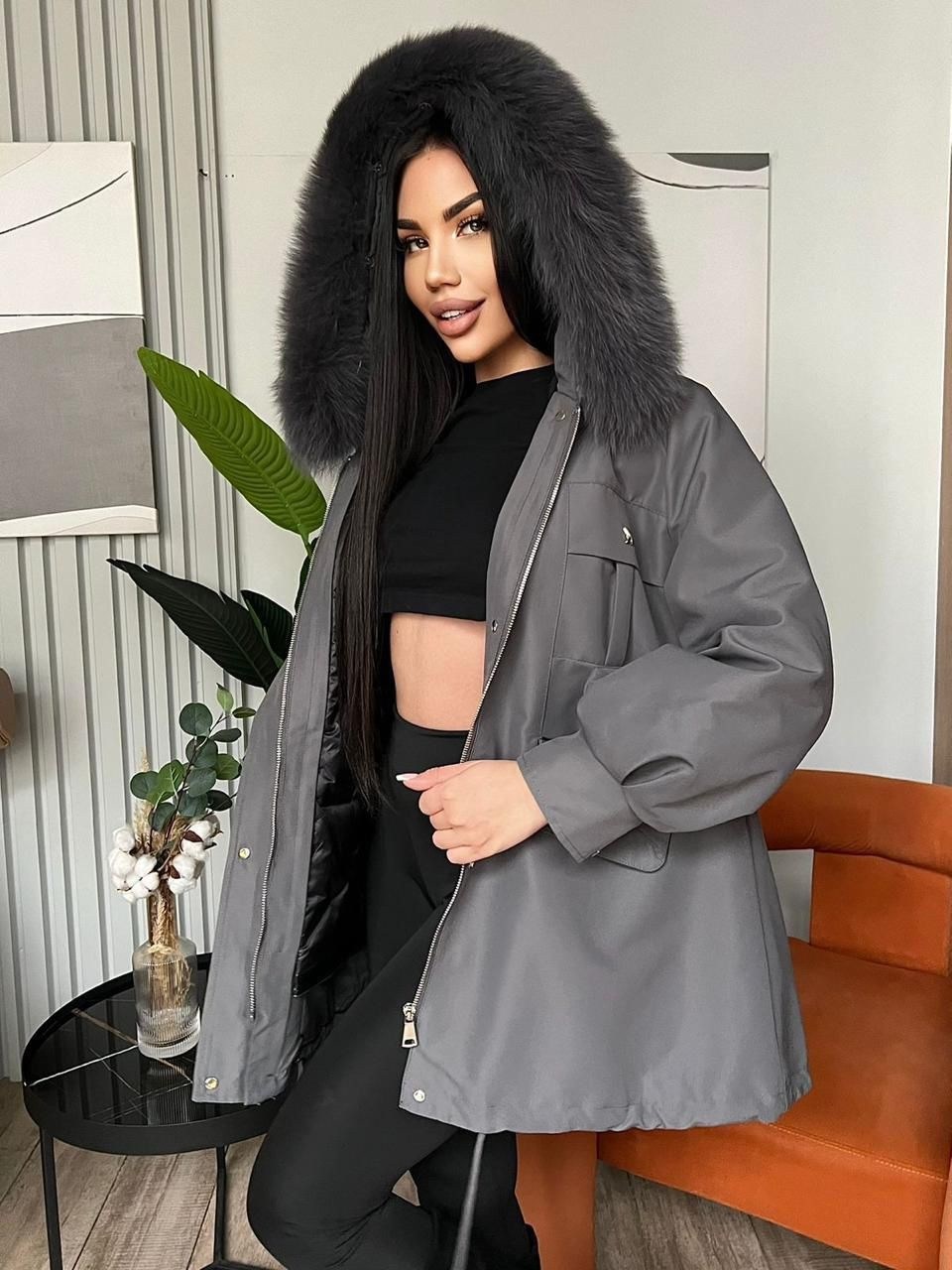 женская парка,пуховик с натуральным мехом,парка с мехом,парка зимняя,зеленая парка с мехом