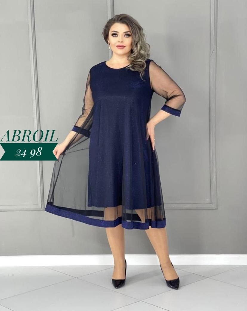 платье больших размеров,платье большие размеры,нарядное платье,платье женское,платье синее
