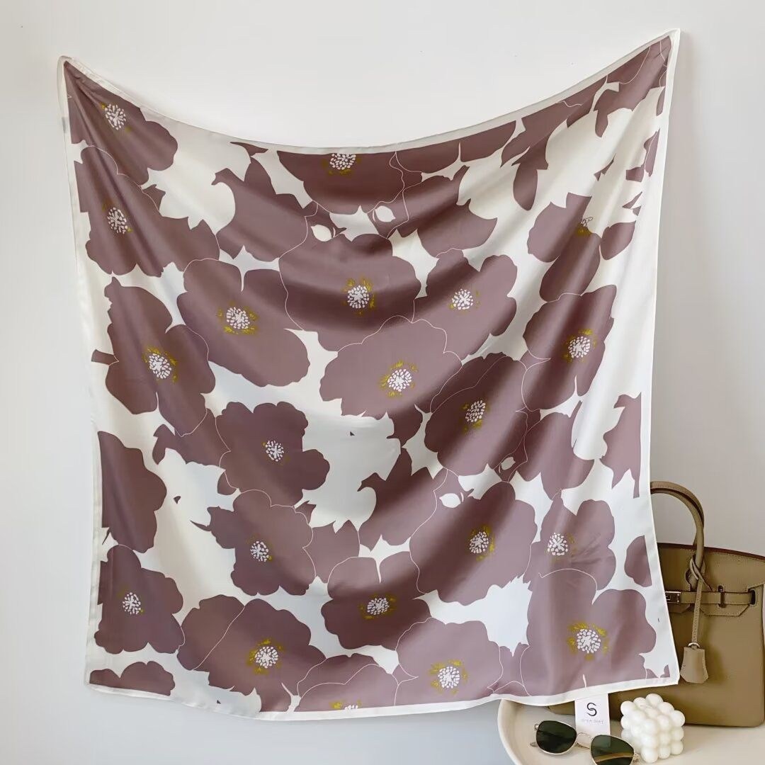 шелковый шарф с принтом,женский шелковый шарф с принтом,шелковые платки,женский шелковый шарф,квадратный шарф для женщин из чистого натурального шелка