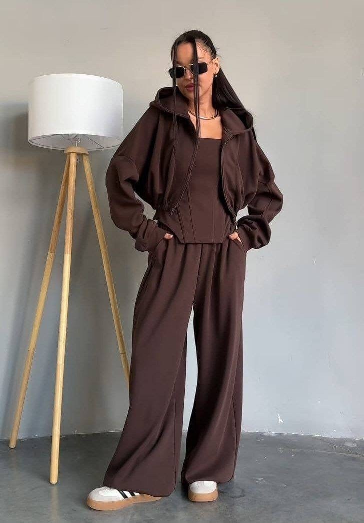 женский костюм,костюм серый,женский спортивный костюм из двух предметов,костюм,широкие брюки