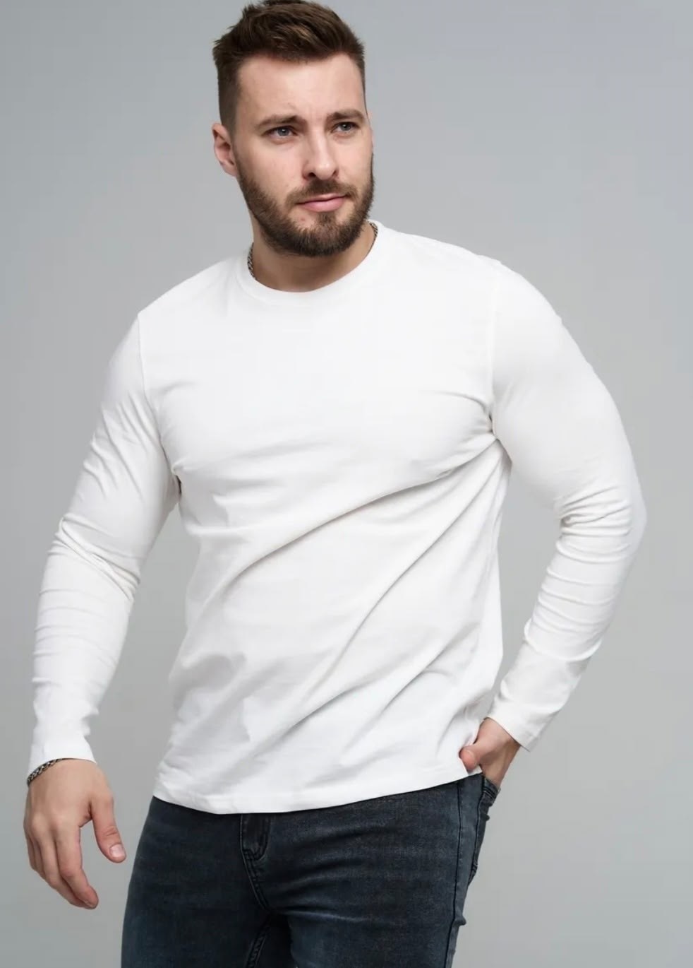 лонгслив,серый лонгслив,мужской лонгслив,лонгслив с длинный рукавом,лонгслив универсальный