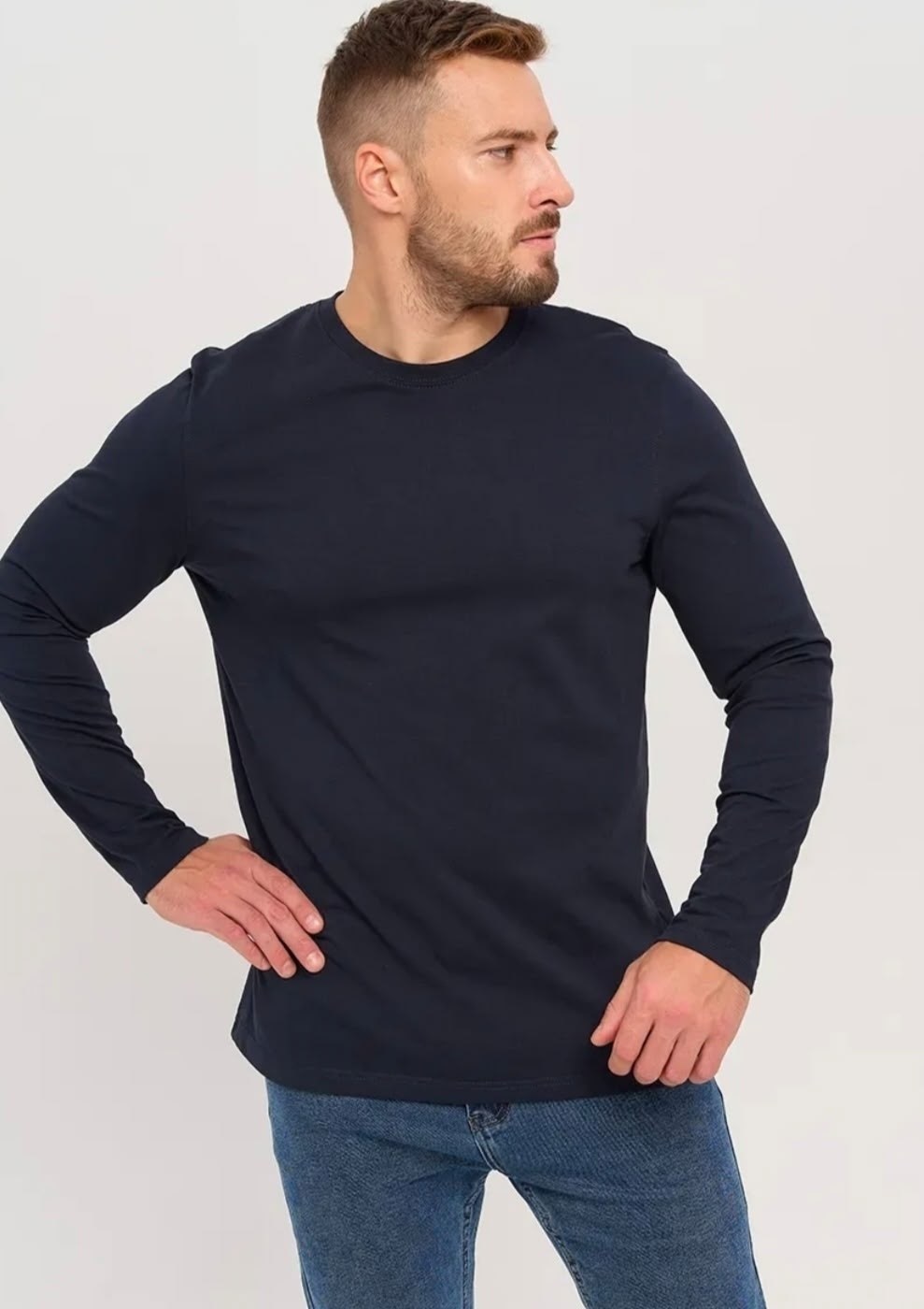 лонгслив,серый лонгслив,мужской лонгслив,лонгслив с длинный рукавом,лонгслив универсальный