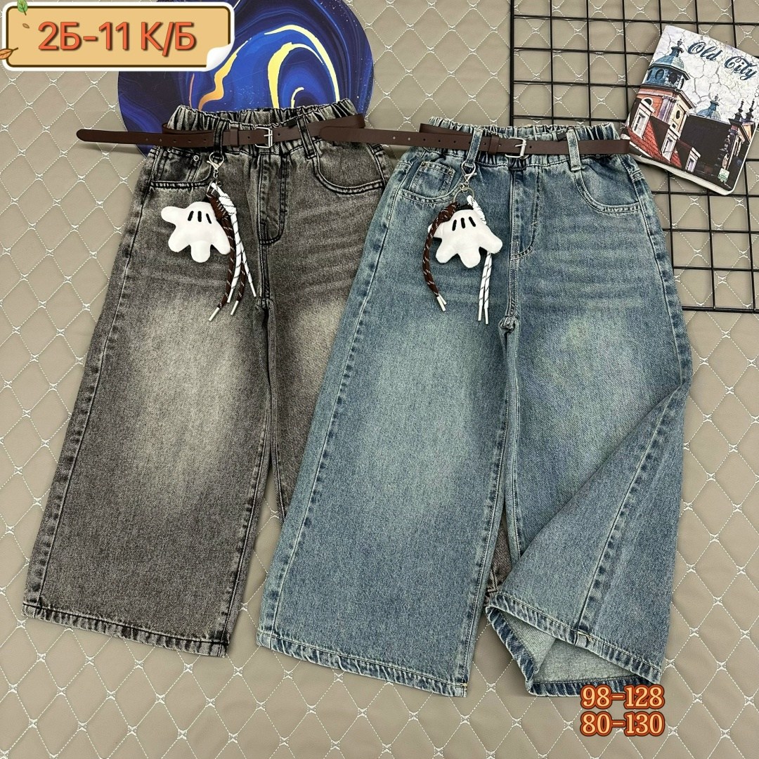 джинсы для девочек,ребенок,детская мода палаццо джинсы,кюлоты джинсовые,джинсы детские