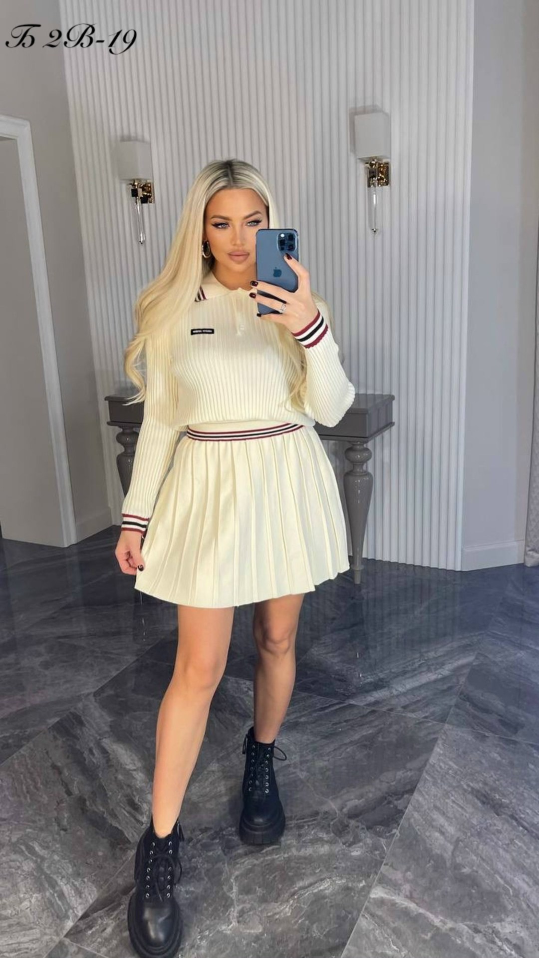 трикотажный костюм с юбкой,костюм с юбкой,костюм miu miu,костюм miu miu стильный,костюм двойка стильный miu miu