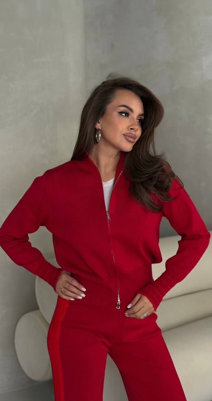 костюм dilanavip 2065 красный,костюм dilana vip 2065 красный,спортивный костюм dilanavip 2065 красный размер 44-54,спортивный костюм dilana vip 2065 красный,костюм двойка кашемир