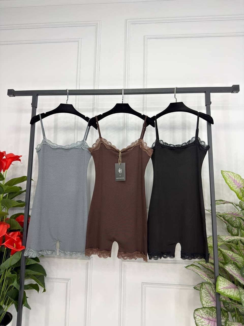 боди шорты кружевное на бретельках mytrends 376019397,женские комбинезоны,модные наряды,стильные наряды,корректирующее белье