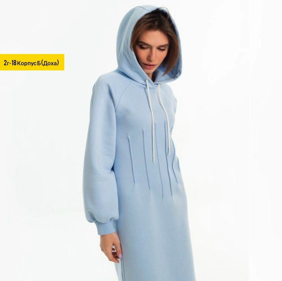 платье fly. размер 50, голубой,платье из футера,платье из футера с начесом,платье женские спортивное,платье толстовка