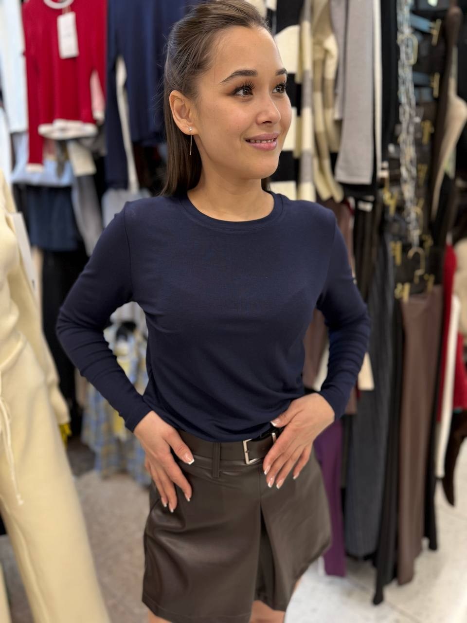 свитшот женская,женская кофта,темно синий лонгслив женский,лонгслив женские,лонгслив