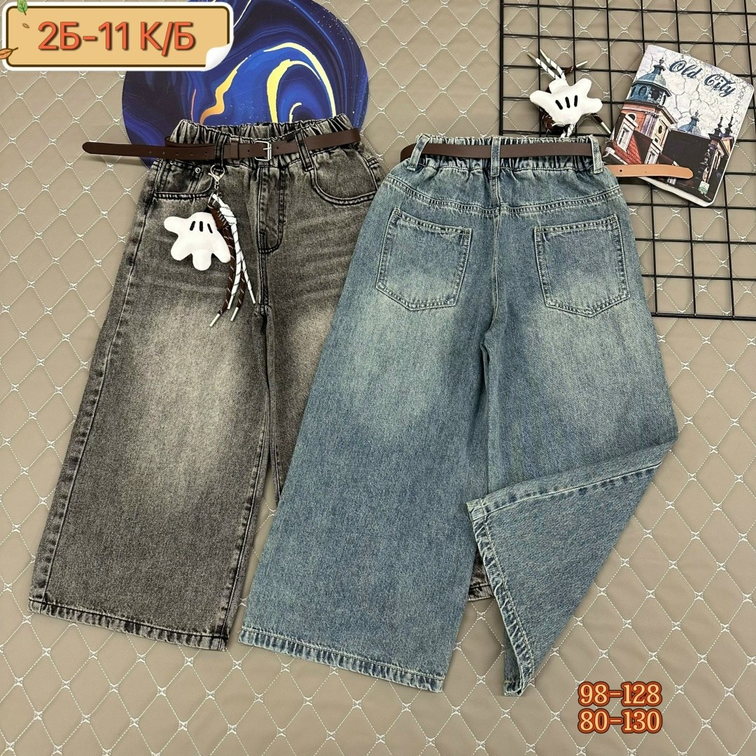 джинсы для девочек,ребенок,детская мода палаццо джинсы,кюлоты джинсовые,джинсы детские