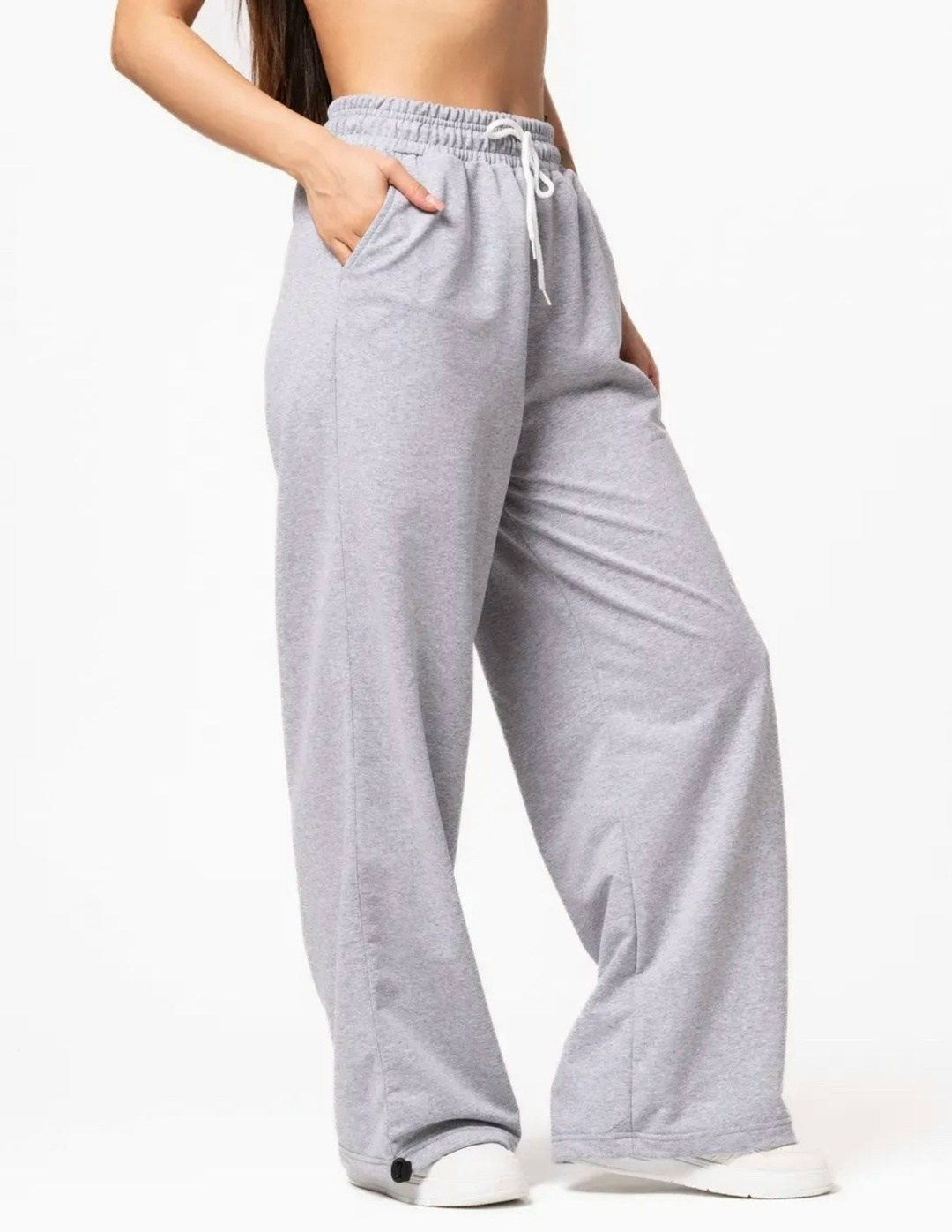 спортивные брюки,серые спортивные штаны палаццо женские,брюки спортивные женские,спортивные штаны плаццо,брюки спортивные широкие штаны с манжетами внизу dolly heaven цвет светло-серый
