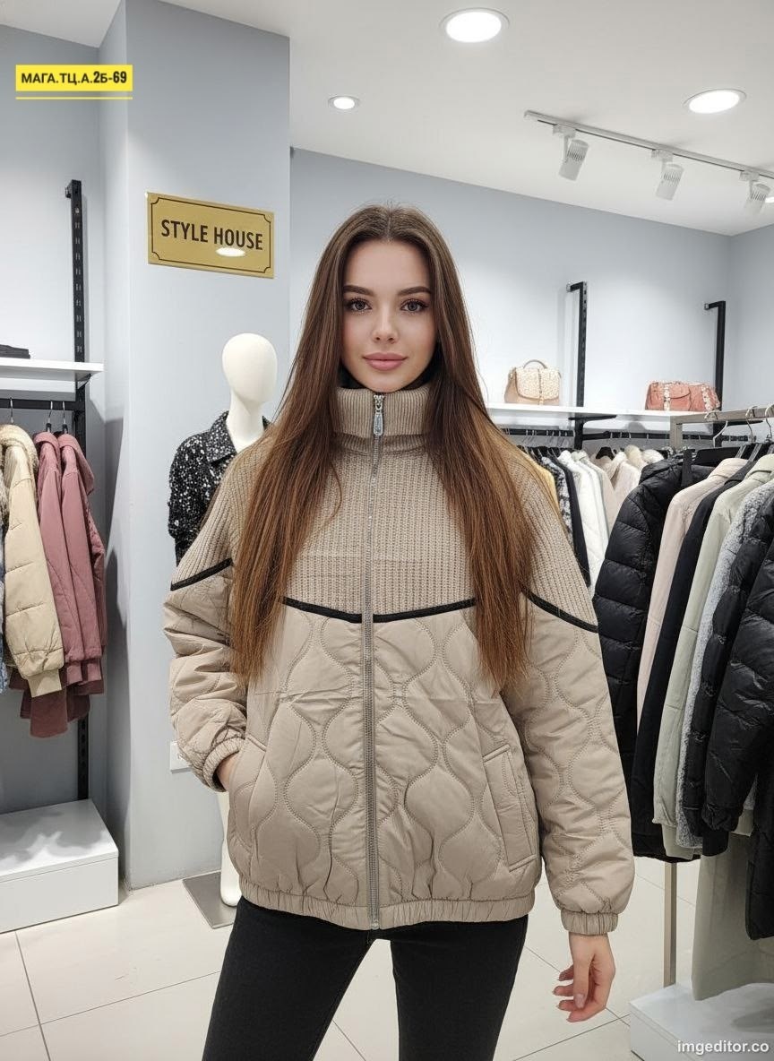 куртка демисезонная больших размеров la zelia,куртка женская осенняя больших размеров la zelia,куртка женская демисезонная,куртка комбинированная,женская куртка