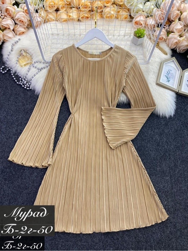женское платье,платье плиссе,платье,трикотажное платье,платье коричневое