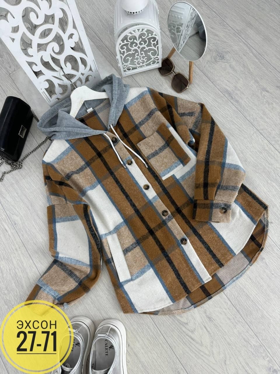 рубашка с капюшоном,рубашка в клетку женская,рубашка утепленная женская в клетку больших размеров,клетчатая кофта,рубашка женская