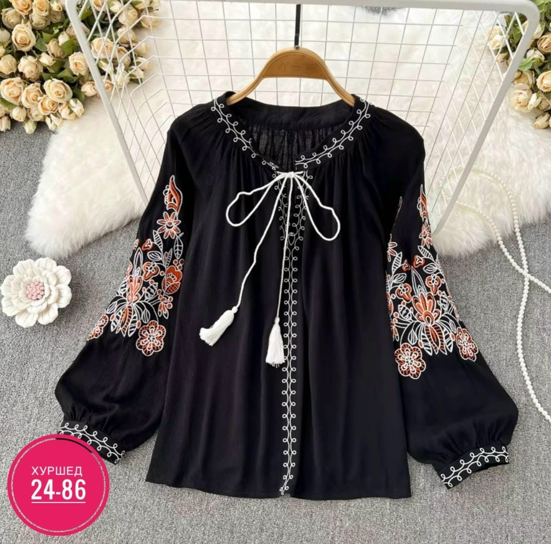 женская блузка с вышивкой,повседневная блуза,блузка кофта,блузка женская модная,блузка с вышивкой