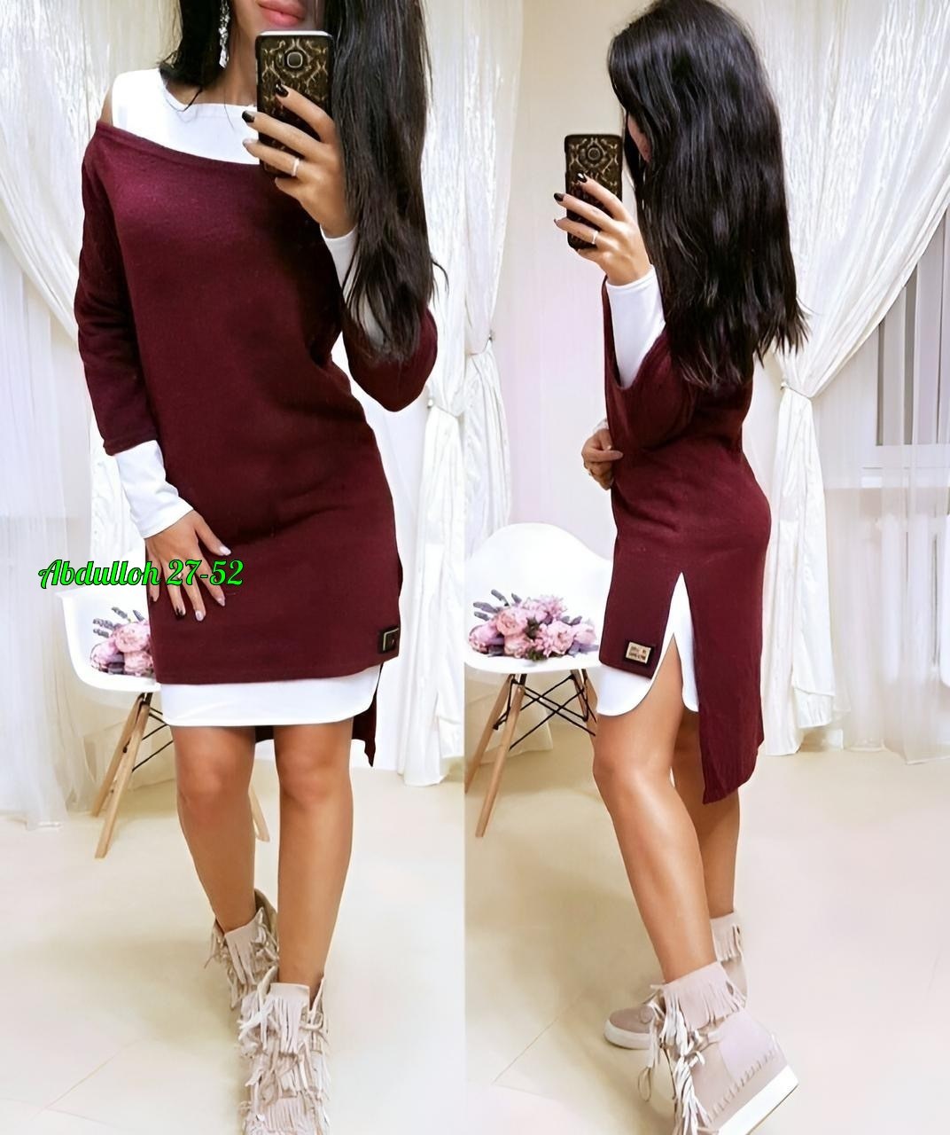 платье двойка,платье трикотажное женское,платье трикотажное,платье туника,спортивное платье