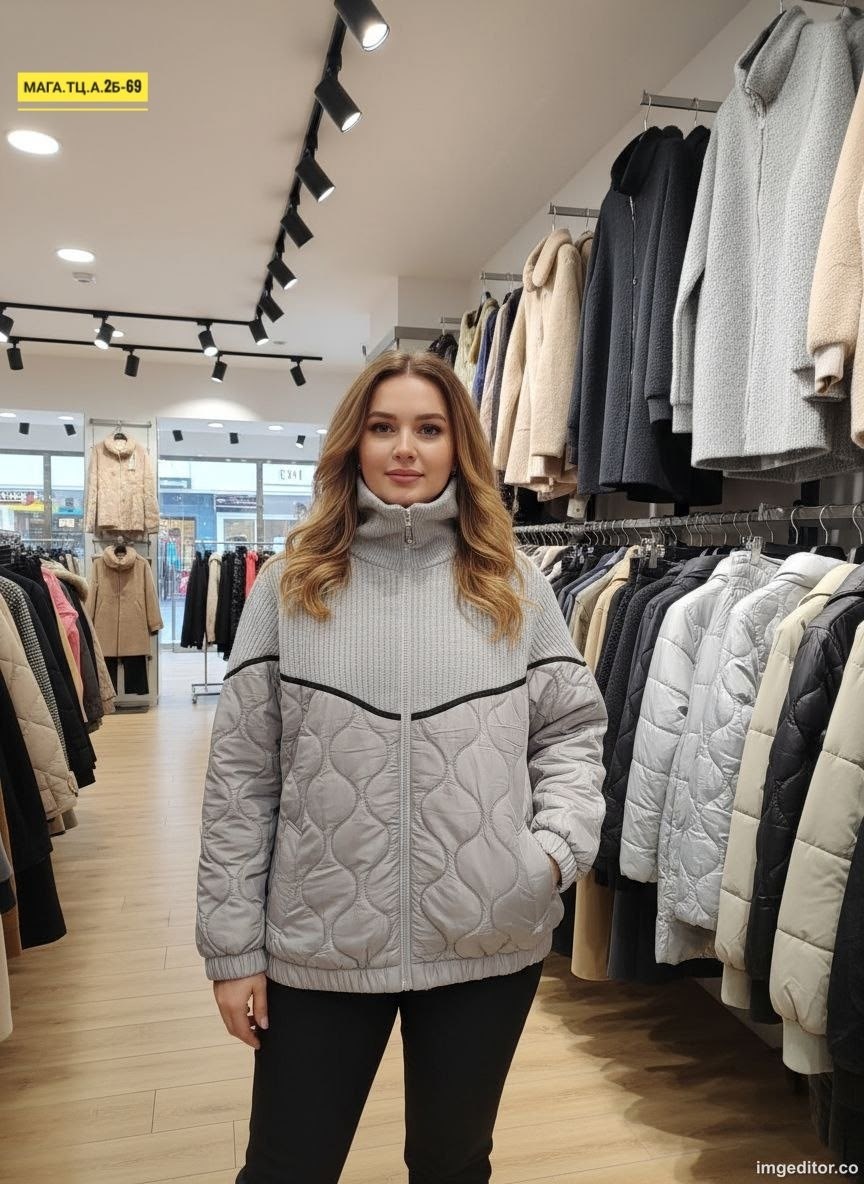 куртка демисезонная больших размеров la zelia,куртка женская осенняя больших размеров la zelia,куртка женская демисезонная,куртка комбинированная,женская куртка