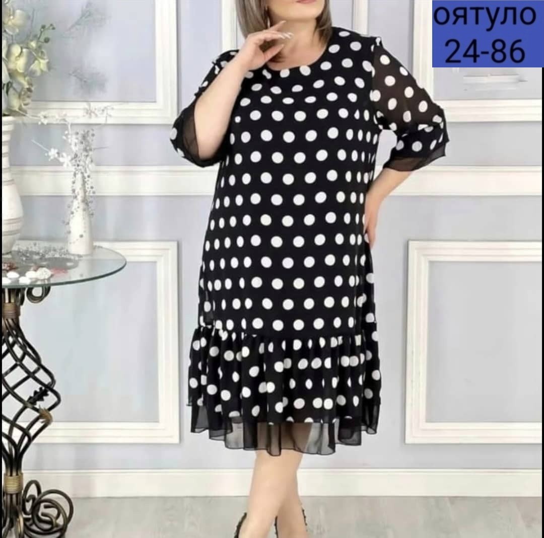 вечернее платье больших размеров нарядное в горошек saliya brand,платье женское,платье вечернее больших размеров нарядное в горошек,платье больших размеров в горошек,платье женское праздничное больших
