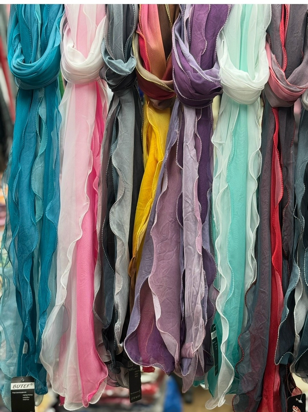 шелковый шарф,шарф женские,шарфы для женщин,шифоновые палантины,шарф синий