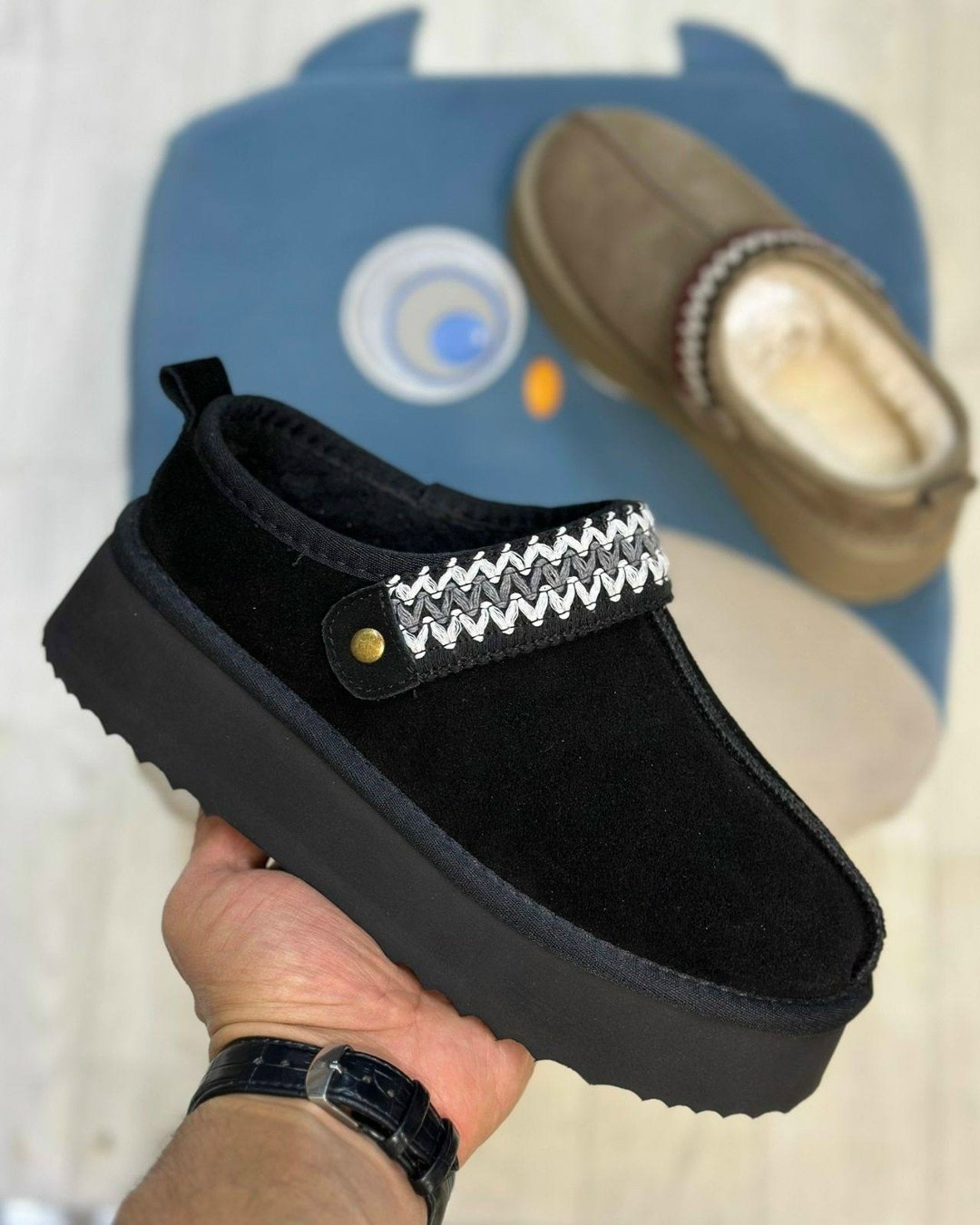 ,угги,женская ,ugg tazz slipper black,угги короткие натуральные ugg 309913167