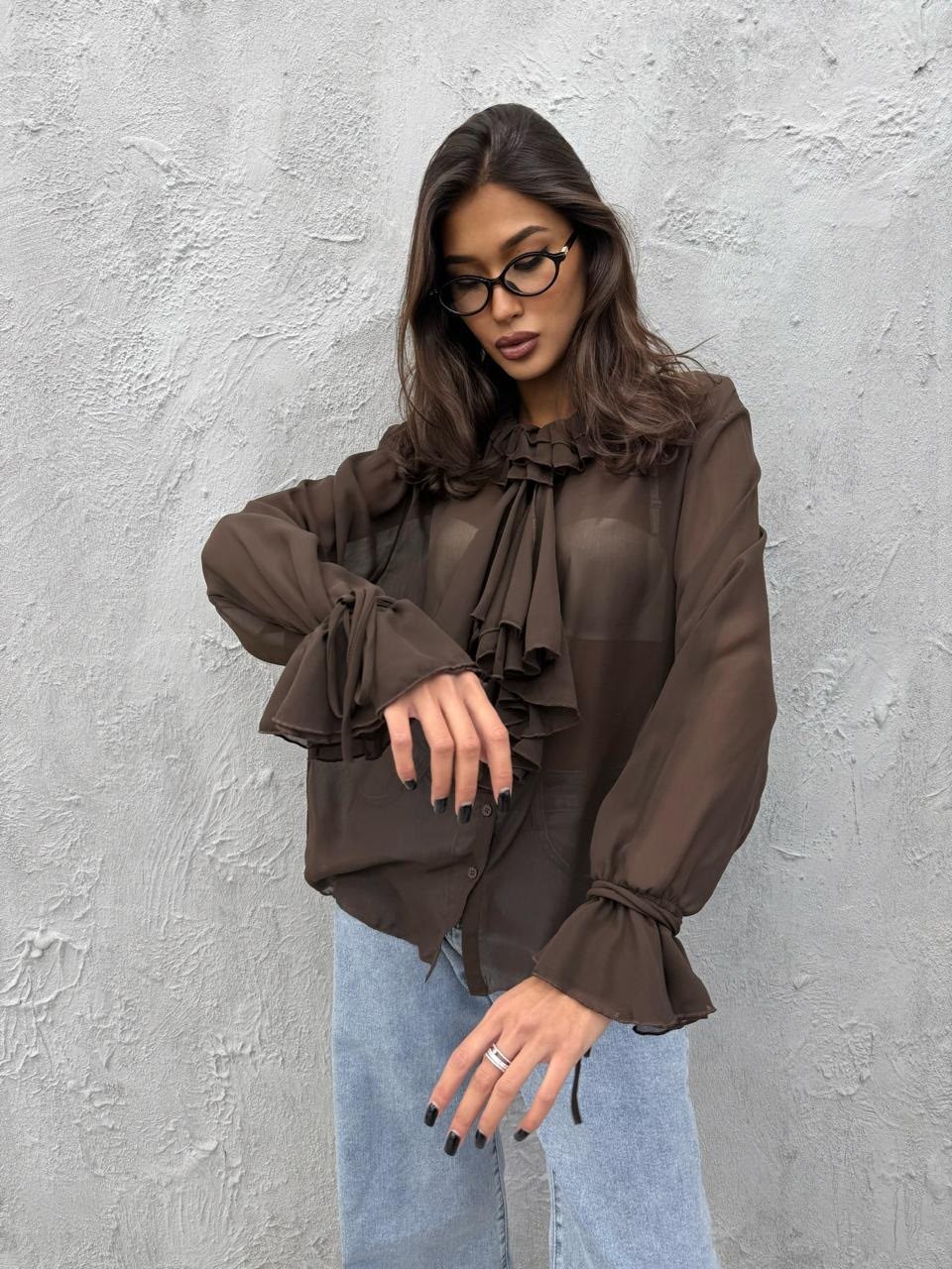 блузка с оборками,шифоновая блузка,модные блузки,блузка женская,блуза