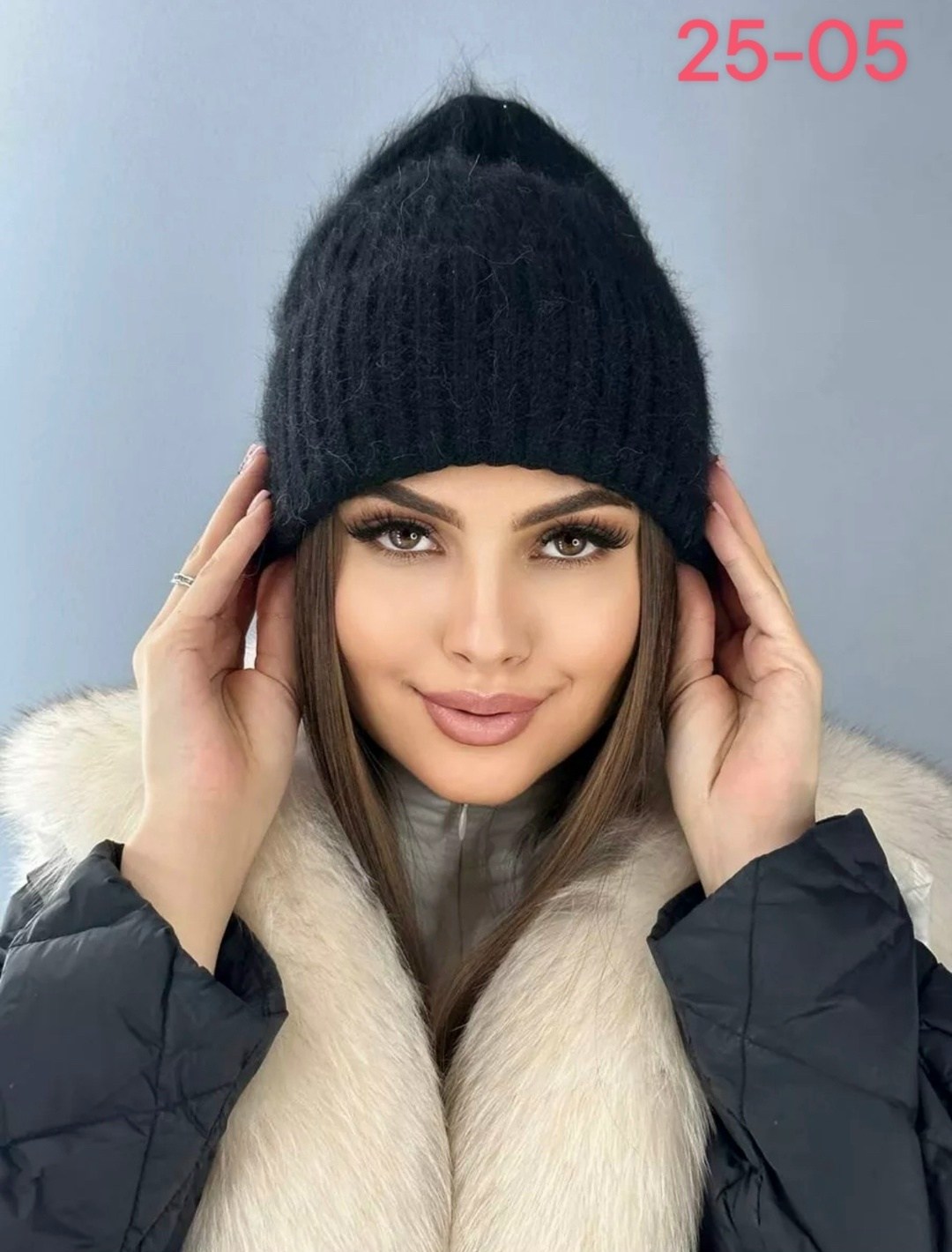 шапка женская пушистая вязаная зимняя из ангоры,шапка для женщин,шапка вязаная зимняя из ангоры,шапки зимняя вязаная бини,женская зимняя шапка