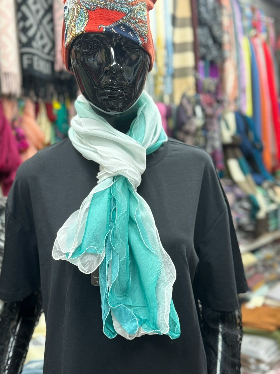 шелковый шарф,шарф женские,шарфы для женщин,шифоновые палантины,шарф синий