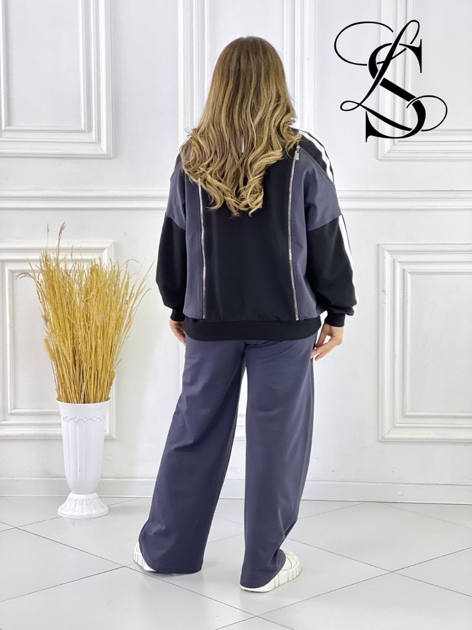 спортивный костюм женский модный больших размеров,костюм брючный спортшик,костюм двойка,костюм женский,костюм брючный большого размера спорт svetluna