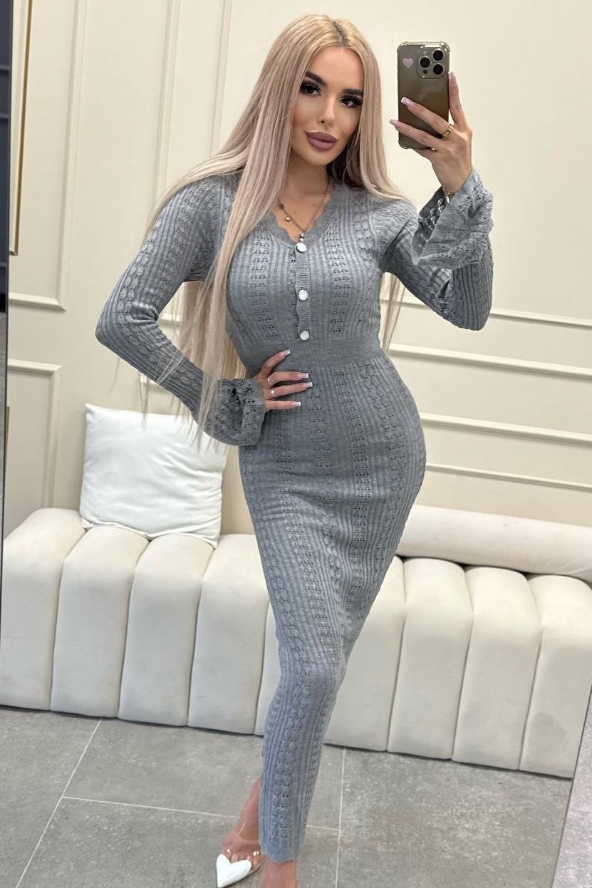 вязаные платья,платье серое трикотажное,трикотажное платье лапша,трикотажное платье,платье женское вязаное