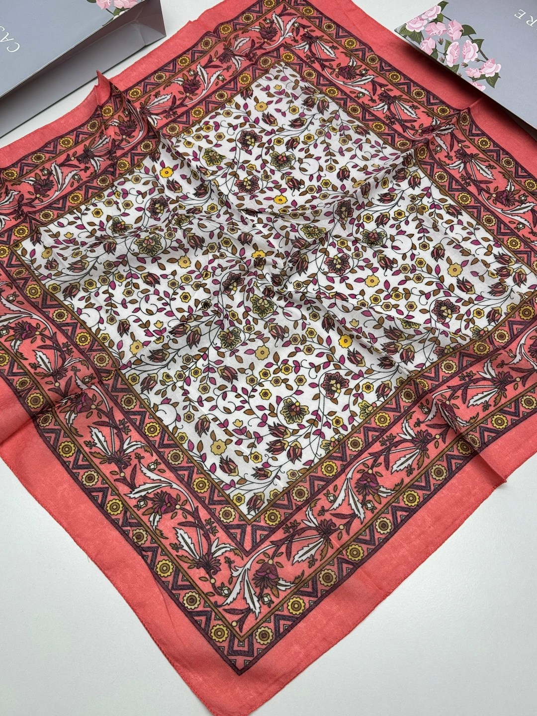 платок женский с рисунком,платки женские,платок хлопковый 70см х 70см dalinnica 224367419,платок женский хлопок,платок женский с рисунком (60*60 см.) арт. 1258135