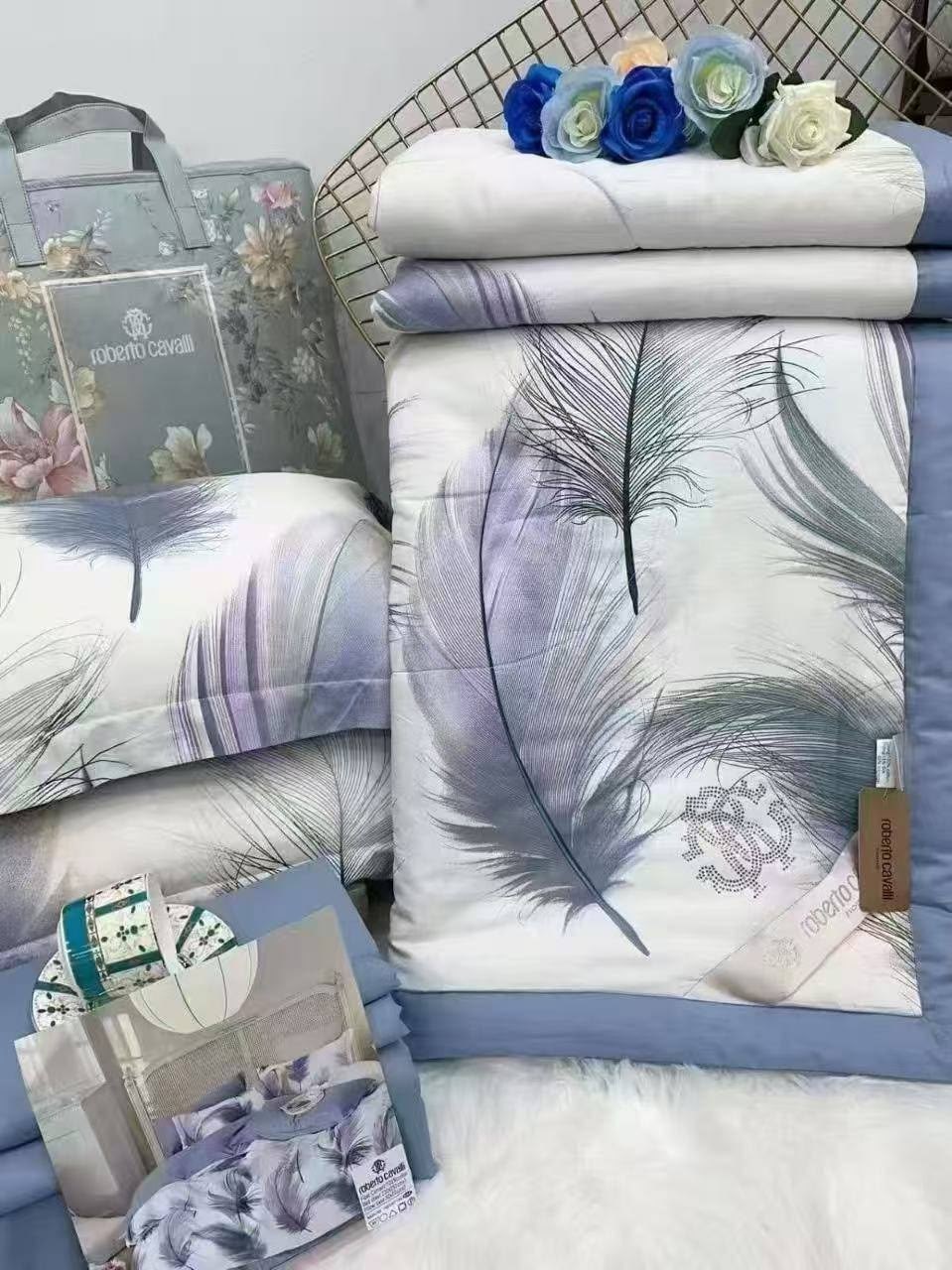 комплект постельного белья с одеялом santfair,комплект постельного белья с готовыми одеялами,постельное бельё с одеялом roberto cavalli,комплекты постельного белья roberto cavalli,комплект постельного