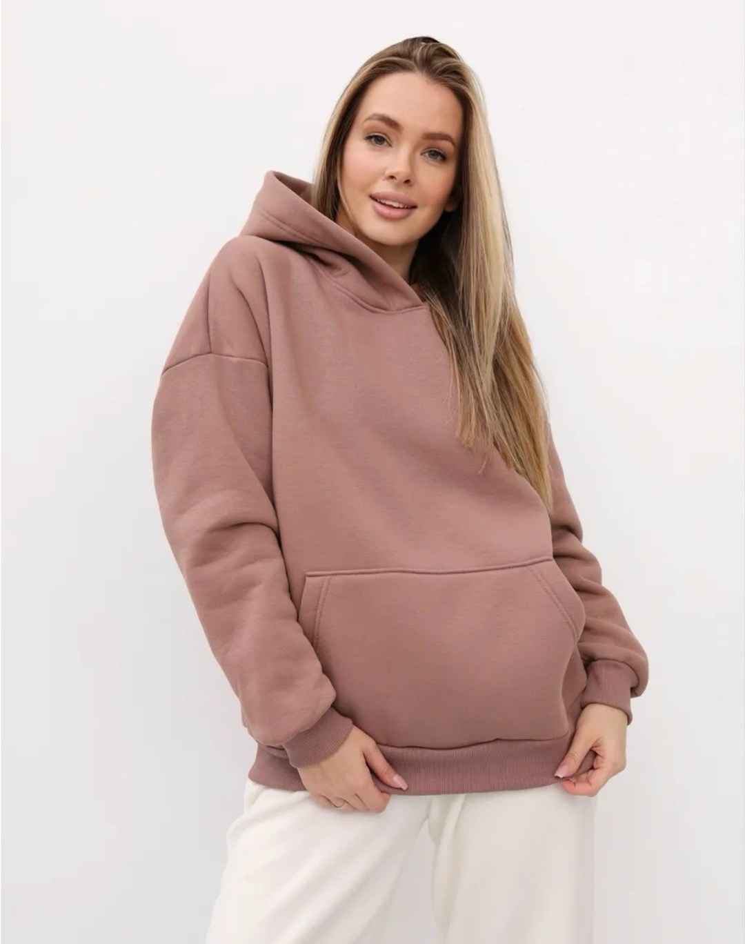 худи женское minaku casual collection цвет лавандовый р-р 46-48,толстовка оверсайз,худи оверсайз с капюшоном теплое с начесом,худи оверсайз,худи оверсайз с капюшоном